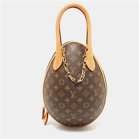 LOUIS VUITTON Monogram Egg Bag Black 